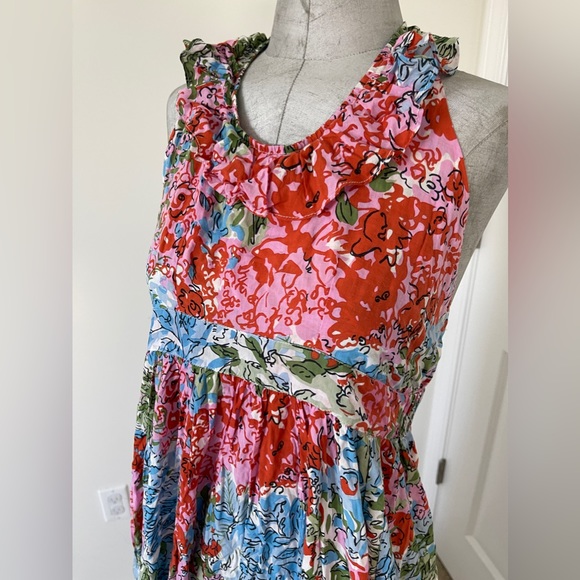 S/W/F MAXI FLORAL HALTER DRESS NWOT - Picture 2 of 8